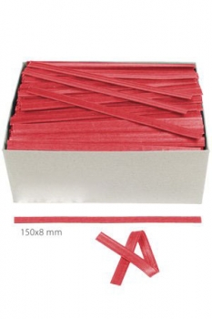 Clipbandverschluss 150x8mm rot, 100Stk.